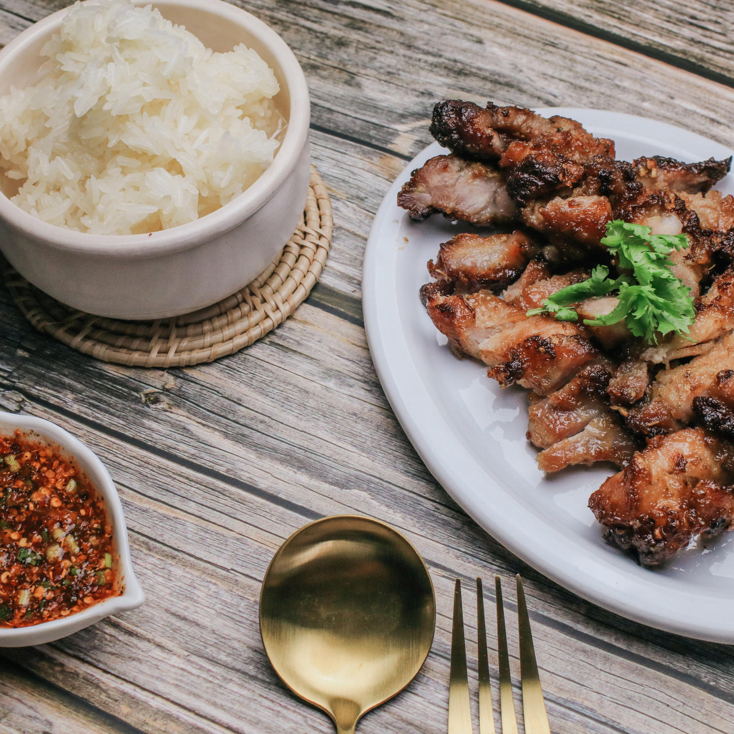 BBQ pork char siu ready meal by The Yum Fork Co