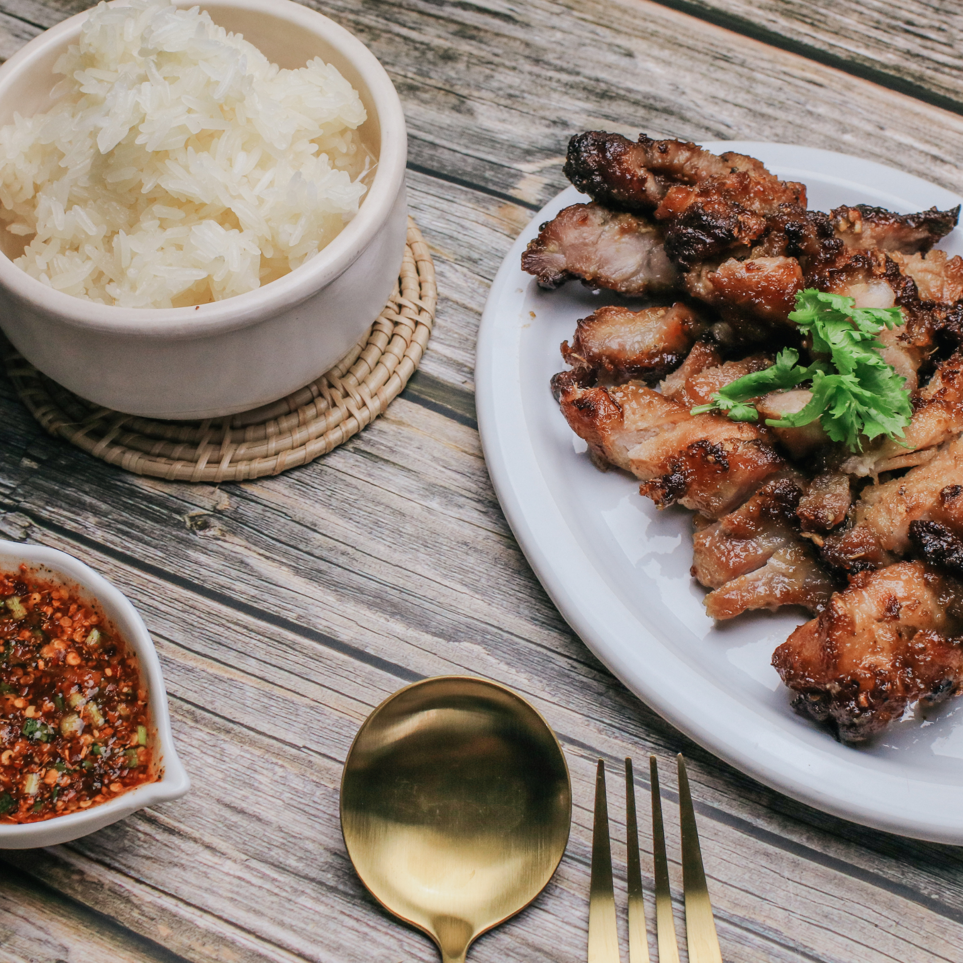 BBQ pork char siu ready meal by The Yum Fork Co